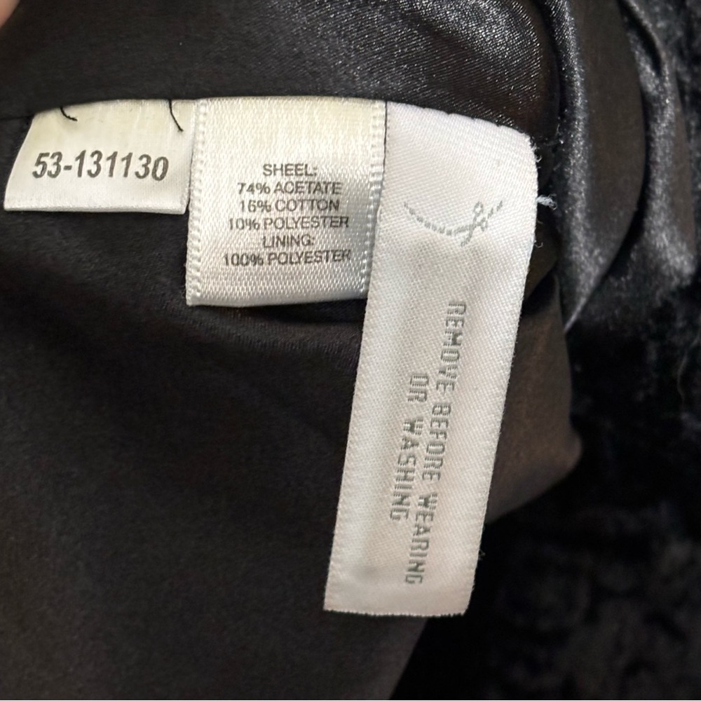 Ann Taylor Black textured faux lambswool full button collared jacket. Women’s S - Picture 8 of 8